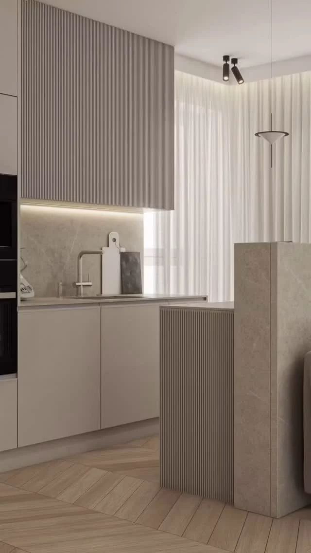 Strefa dzienna • mieszkanie w Rokietnicy 

Salon z kuchnią pod znakiem spokoju, harmonii i ciepła. ✨

Na niedużej przestrzeni udało nam się wygospodarować miejsce na wyspę kuchenną, rozkładany stół jadalniany z tapicerowaną ławką i krzesłami oraz część wypoczynkową z lekką sofą w odcieniu taupe i ryflowaną szafką RTV. 

Całość okraszona została nutą elegancji w postaci delikatnej sztukaterii, jodełki francuskiej na posadzce i minimalistycznym oprawom oświetleniowym. 💫

Napisz do mnie i wspólnie stwórzmy wnętrze dopasowane do Twojego rytmu i stylu życia! ✨

•

projektowanie wnętrz, architektura wnętrz, architekt wnętrz Poznań, architekt wnętrz Warszawa, architekt wnętrz Gdańsk, projekt mieszkania, projekt salonu z kuchnią, salon z kuchnią 

•

#architektwnetrzpoznan #architekturawnętrz #projektowaniewnetrz #interiordesign #wnetrza
